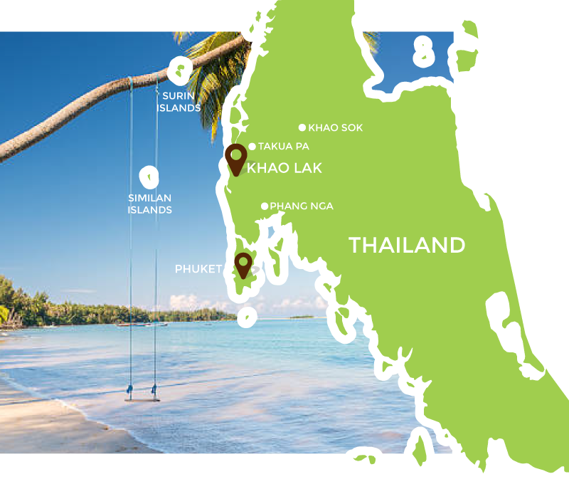Southern Thailand Location Map
